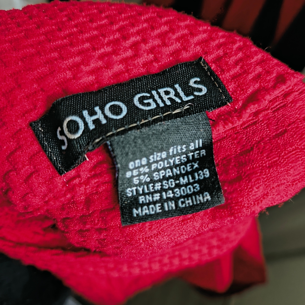 Soho Girls Bold Red Turtleneck Sweater - Picture 4 of 4